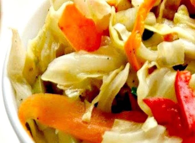 cabbage with bell peppers