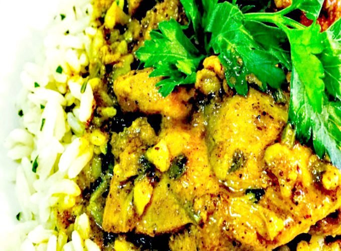 curry-masala-chicken-and-cilantro-lime-rice