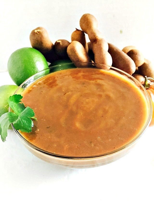 phoulorie and tamarind sauce for an appetizer, phoulorie and tamarind sauce for an appetizer, Trinidadian Pholourie - Very Rugged tamarind chutney